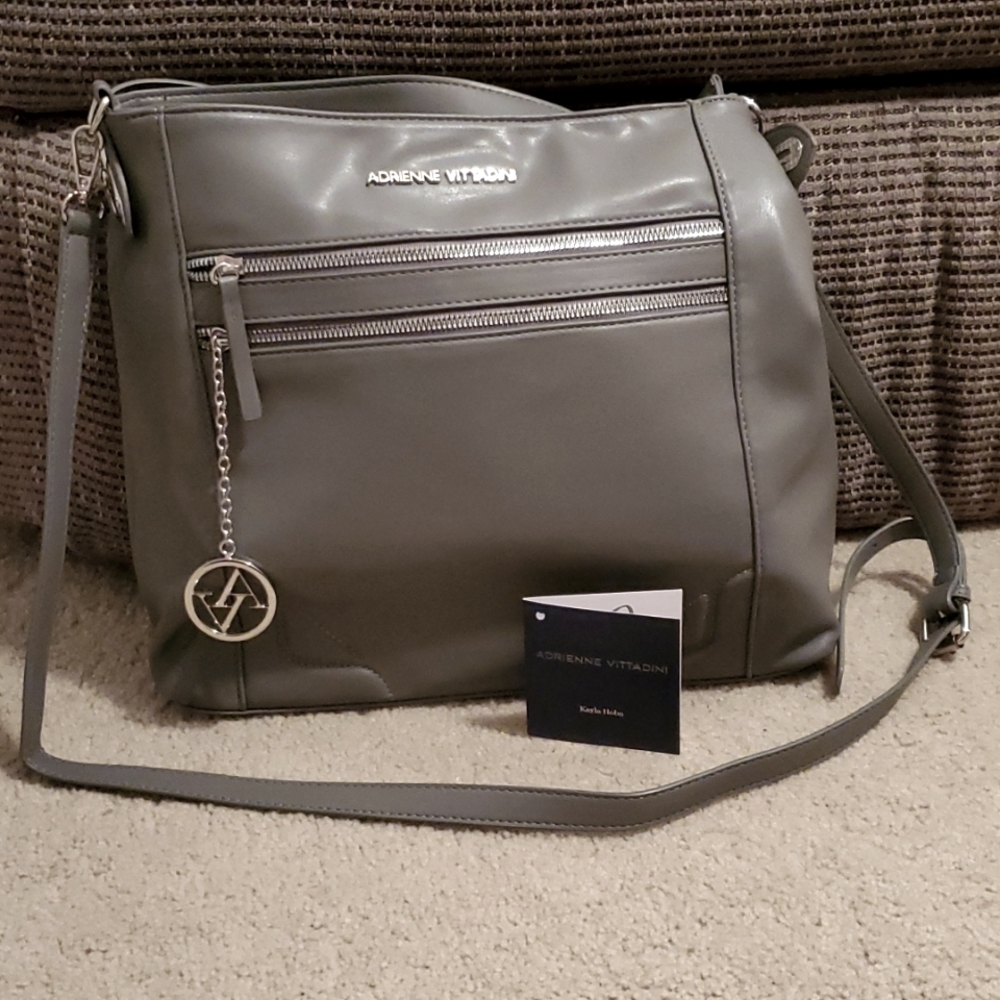 Adrienne Vittandini soft gray bag